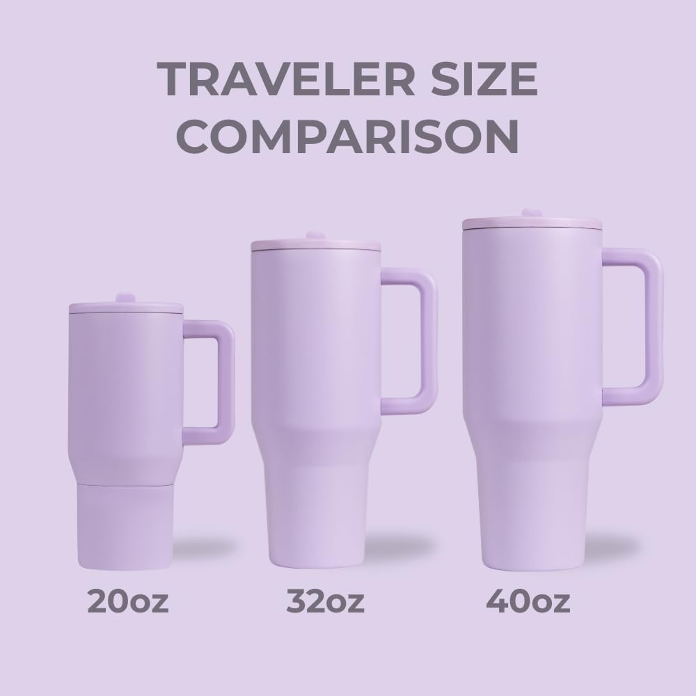 HydroJug Kids - 20 oz Insulated Kids Water Bottle with Flip Straw & Handle | Leak-Proof & Durable | Perfect for School, Sports, Lunch, Travel & Camp, Primrose