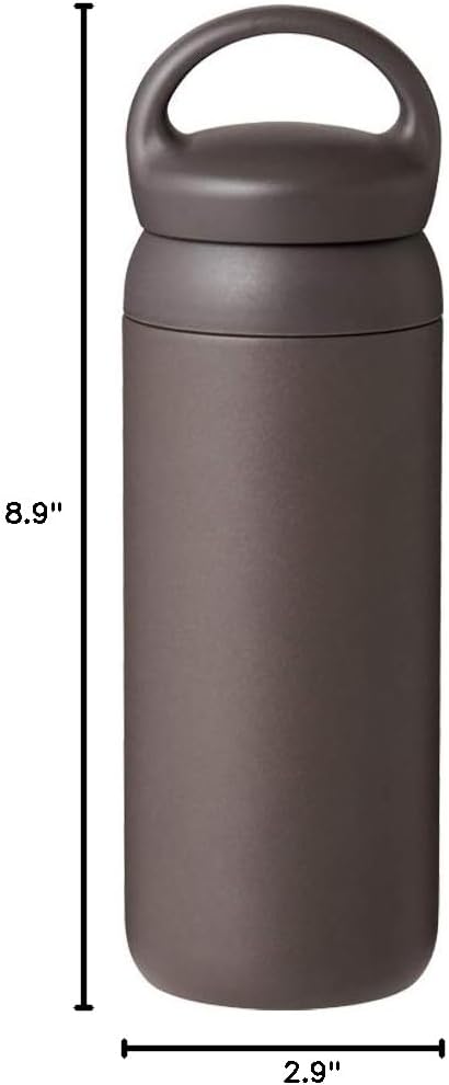 KINTO 21091 Day-off Tumbler, 16.9 fl oz (500 ml), White, Double Wall Vacuum Construction, Hot and Cold Insulation, Water Bottle