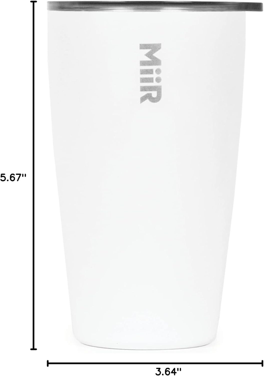 MiiR Tumbler, 12oz Insulated Stainless Steel with Press Fit Slide Lid – Splash Proof Design, Holds Hot & Cold Beverages, Stylish & Functional Cup Holder Compatible