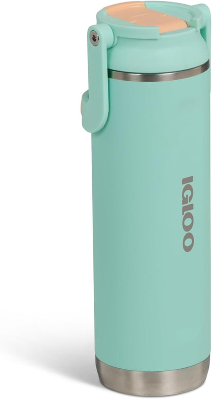 Igloo 20 oz Stainless Steel Tumbler | Sport Sipper Bottle | Thrift Pink