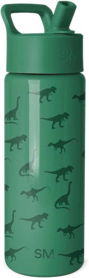 Simple Modern Kids Water Bottle with Straw Lid | 14oz Insulated Stainless Steel Kids Tumbler & Spill Proof Toddler Cup for School, Girls, Boys | Summit | Chloe Floral - Colors A