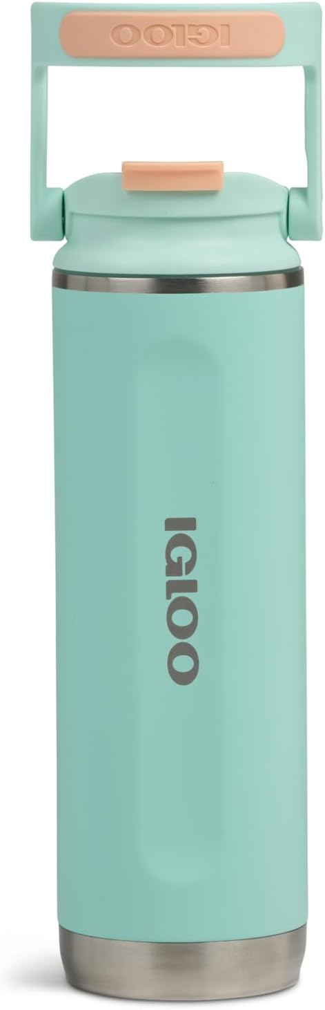 Igloo 20 oz Stainless Steel Tumbler | Sport Sipper Bottle | Thrift Pink