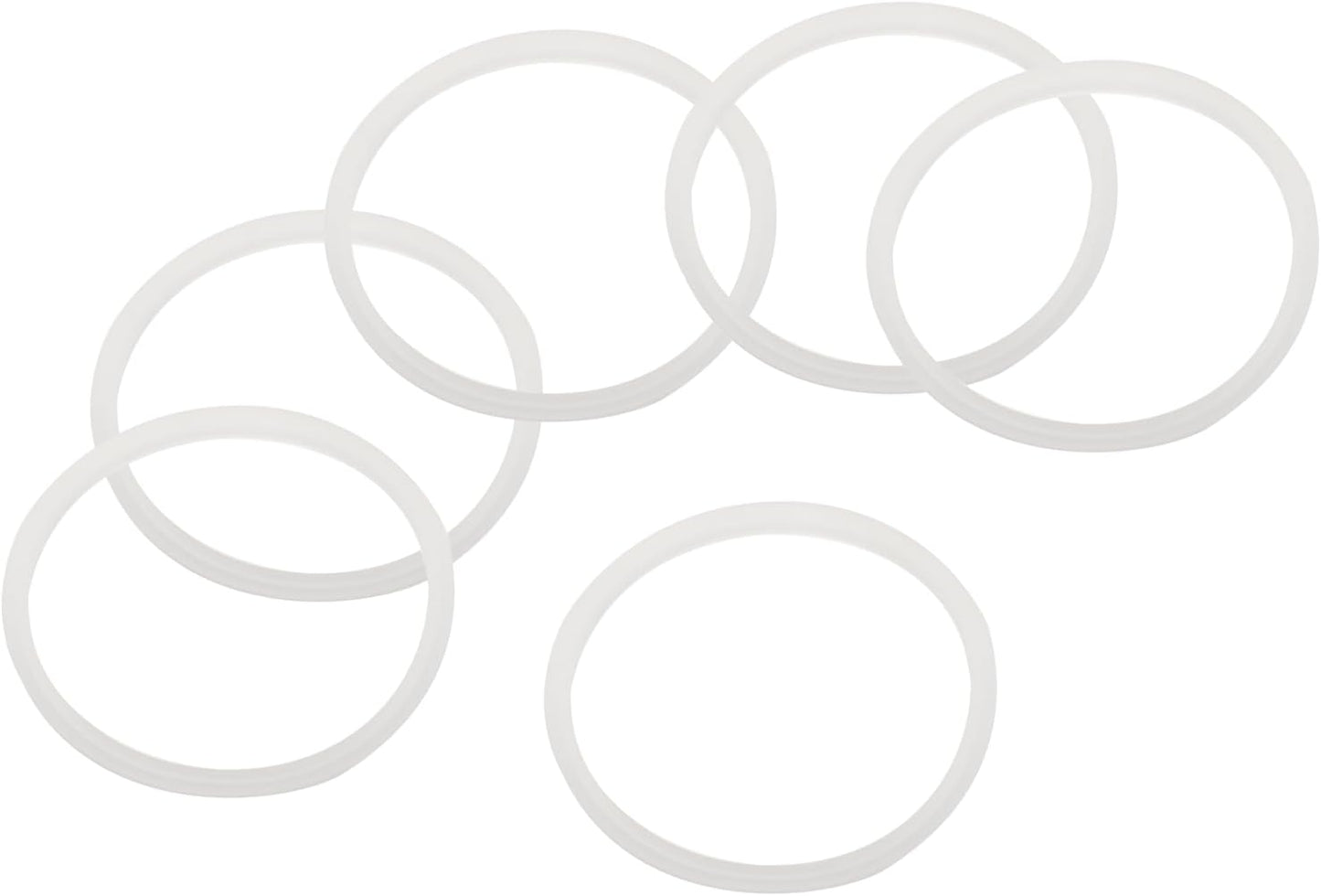 uxcell 16oz or 20oz Replacement Rubber Lid Seals, 2 Pcs 2.4" Diameter O Shaped Resealable Lid Gaskets for Stainless Steel Insulated Tumbler Mugs Cups Vacuum, White