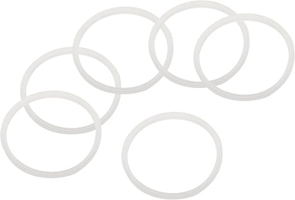 uxcell 16oz or 20oz Replacement Rubber Lid Seals, 2 Pcs 2.4" Diameter O Shaped Resealable Lid Gaskets for Stainless Steel Insulated Tumbler Mugs Cups Vacuum, White