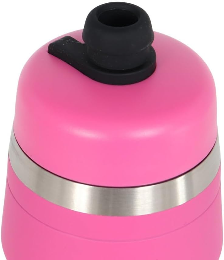 Bivo Duo 25oz Non Insulated Stainless Steel Bike Water Bottle - Lightweight for Cycling, Hiking, Sports - No Plastic Taste, Fits Most Cages, Dishwasher Safe - (Raw)