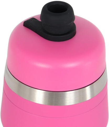 Bivo Duo 25oz Non Insulated Stainless Steel Bike Water Bottle - Lightweight for Cycling, Hiking, Sports - No Plastic Taste, Fits Most Cages, Dishwasher Safe - (Raw)
