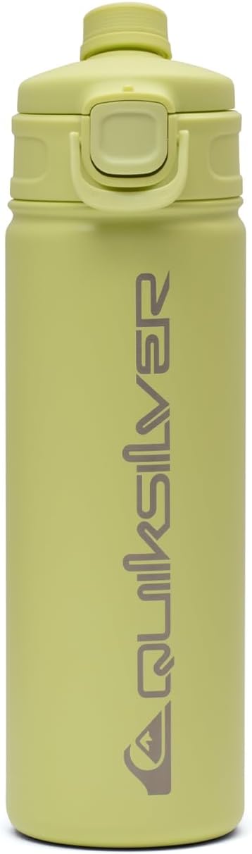 Quiksilver Laguna 32oz Tripple Wall Stainless Steel Water Bottle, Reusuable Sports Bottle with Leak-Proof Straw and Spout Lid, Non-Slip Rubber Base, Carrier Handle, 24H Hot & Cold Insulated Tumbler