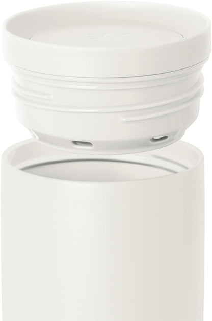 Simple Modern Travel Coffee Mug Tumbler with 360° Lid | Ceramic-Lined Insulated Stainless Steel Cold Brew Iced Coffee Cup | Gifts for Women Men Her Him | Voyager Signature | 16oz | Sea Glass Sage