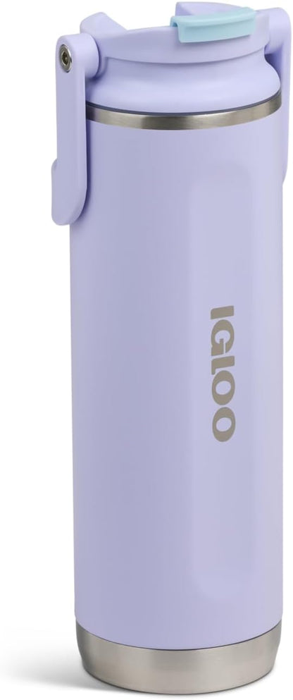 Igloo 20 oz Stainless Steel Tumbler | Sport Sipper Bottle | Thrift Pink