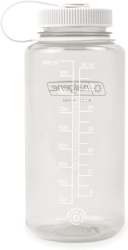Nalgene 32 oz Wide Mouth Water Bottle | BPA-Free, Durable & Leak Proof, Lightweight Bottle for Hiking & Gym, Work & Travel