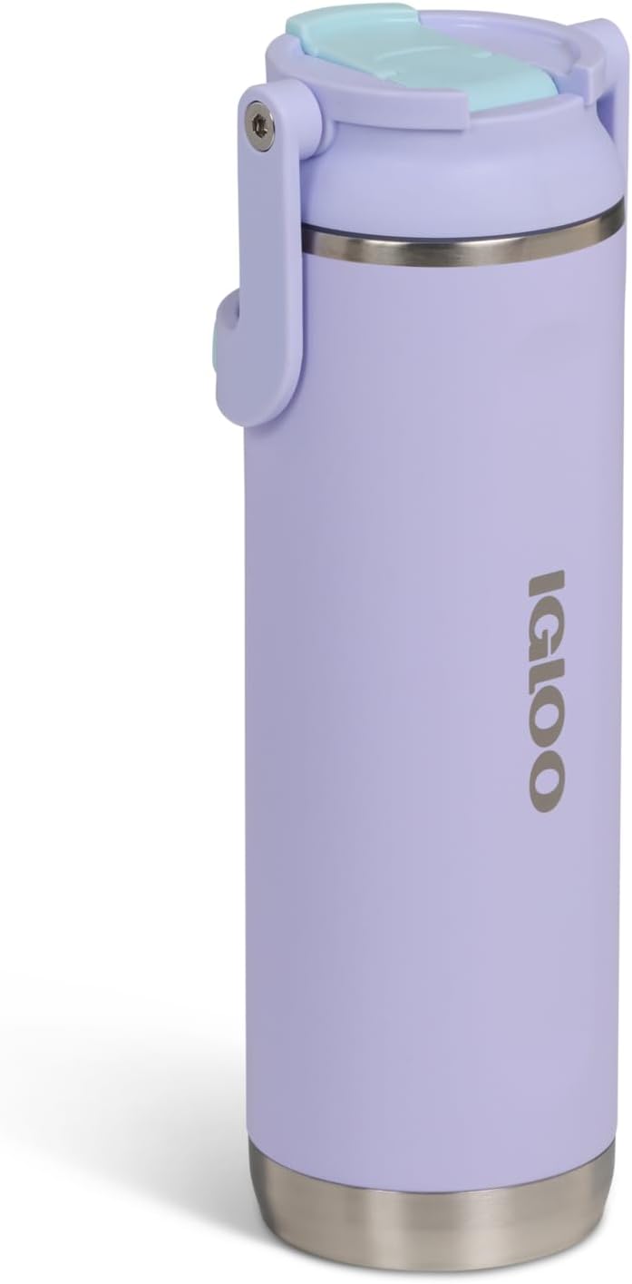 Igloo 20 oz Stainless Steel Tumbler | Sport Sipper Bottle | Thrift Pink