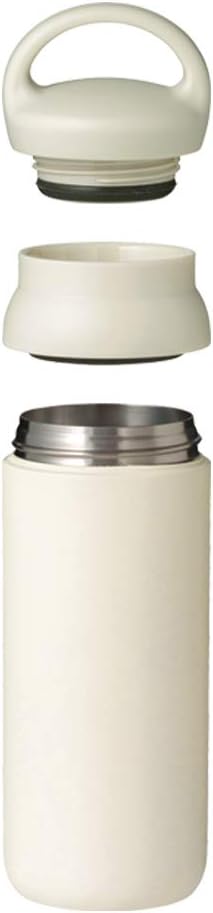 KINTO 21091 Day-off Tumbler, 16.9 fl oz (500 ml), White, Double Wall Vacuum Construction, Hot and Cold Insulation, Water Bottle