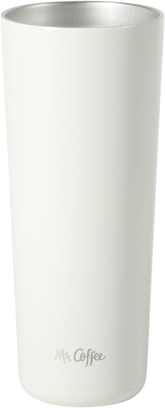 Mr. Coffee Java Quest 16 oz Double Wall Stainless Steel Tumbler with Lid & Reusable Straw, Insulated Thermal Drink Cup for Hot & Cold Beverages, Teal