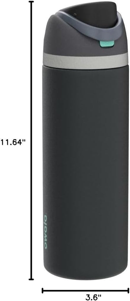 Owala FreeSip Insulated Stainless Steel Water Bottle with Straw, BPA-Free Sports Water Bottle, Great for Travel, 32 Oz, Denim