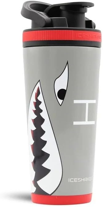 Ice Shaker Insulated Stainless Steel Shaker Bottle | 26oz, Bomber | Cold for 30+ Hours | Insulated Cup with Twist-on Agitator | Odor-Free Bottle for Protein Shakes, Water, Smoothies, Cocktails