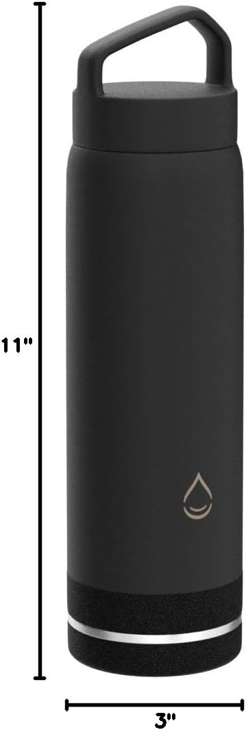 Infusion Pro Fruit Infuser Water Bottle with Straw Lid (32 oz) Stainless Steel Vacuum Insulated : 50 Recipe Fruit Infusion eBook : More Flavor : Easy Cleaning : Great Gift