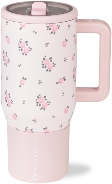 HydroJug Kids - 20 oz Insulated Kids Water Bottle with Flip Straw & Handle | Leak-Proof & Durable | Perfect for School, Sports, Lunch, Travel & Camp, Primrose