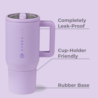HydroJug Kids - 20 oz Insulated Kids Water Bottle with Flip Straw & Handle | Leak-Proof & Durable | Perfect for School, Sports, Lunch, Travel & Camp, Primrose