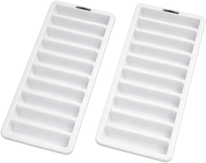 Set of 2 Ice Stick Trays – BPA-Free Plastic, Freezer-Safe, Long Ice Sticks for Water Bottles & Sports Bottles, Easy-Release Design