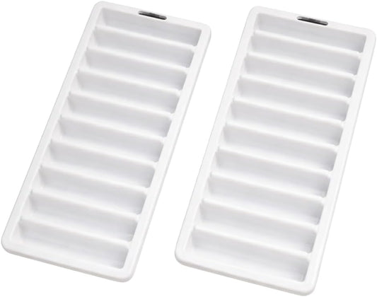 Set of 2 Ice Stick Trays – BPA-Free Plastic, Freezer-Safe, Long Ice Sticks for Water Bottles & Sports Bottles, Easy-Release Design