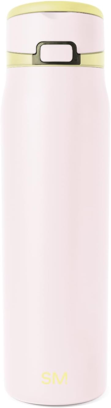 Simple Modern Mesa Loop Water Bottle with Covered Straw and Handle | 24oz Cup Holder Friendly Insulated Stainless Steel Bottles for Travel, Sports and School | Iris Sage - Colors A
