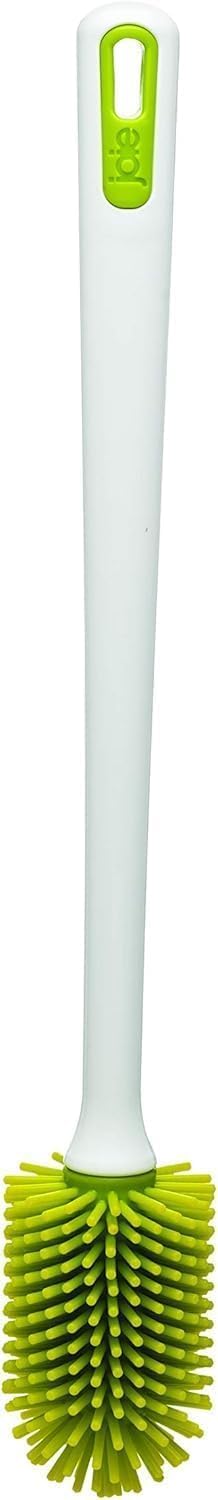 Joie Bottle Brush, Silicone Scrubber with Long Handle, Ideal for Cleaning Water Bottles, Baby Bottles and Glasses, Gentle Non-Scratch Bristles, Handy Kitchen Gadget, Colors May Vary