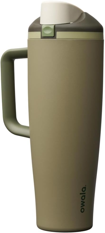 Owala FreeSip Tumbler - Stainless Steel - 40-oz. - Tan (Lightly Toasted)
