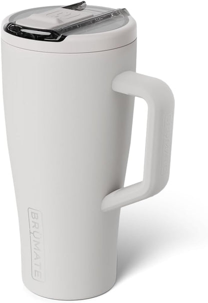 BrüMate Era Flip 30oz Tumbler with 100% Leakproof Covered Straw Lid | Hygienic Covered Straw | Insulated Stainless Steel Water Bottle with Handle | Cup Holder Friendly | BPA-Free (Sage)