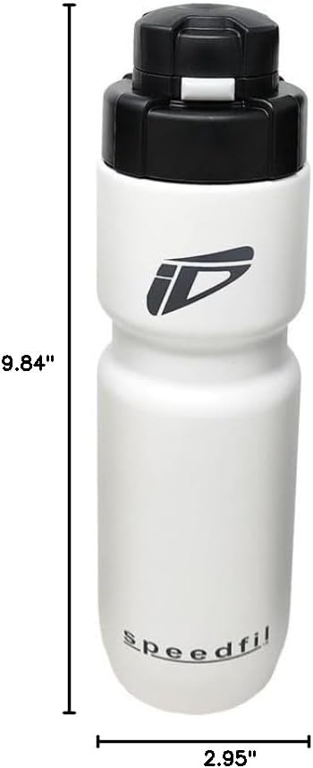 Speedfil Speedflask 21oz. Vacuum Insulated Stainless Steel Cycling Sports Water Bottle with NEW Bounce Back Lid 2.0 (Silver)