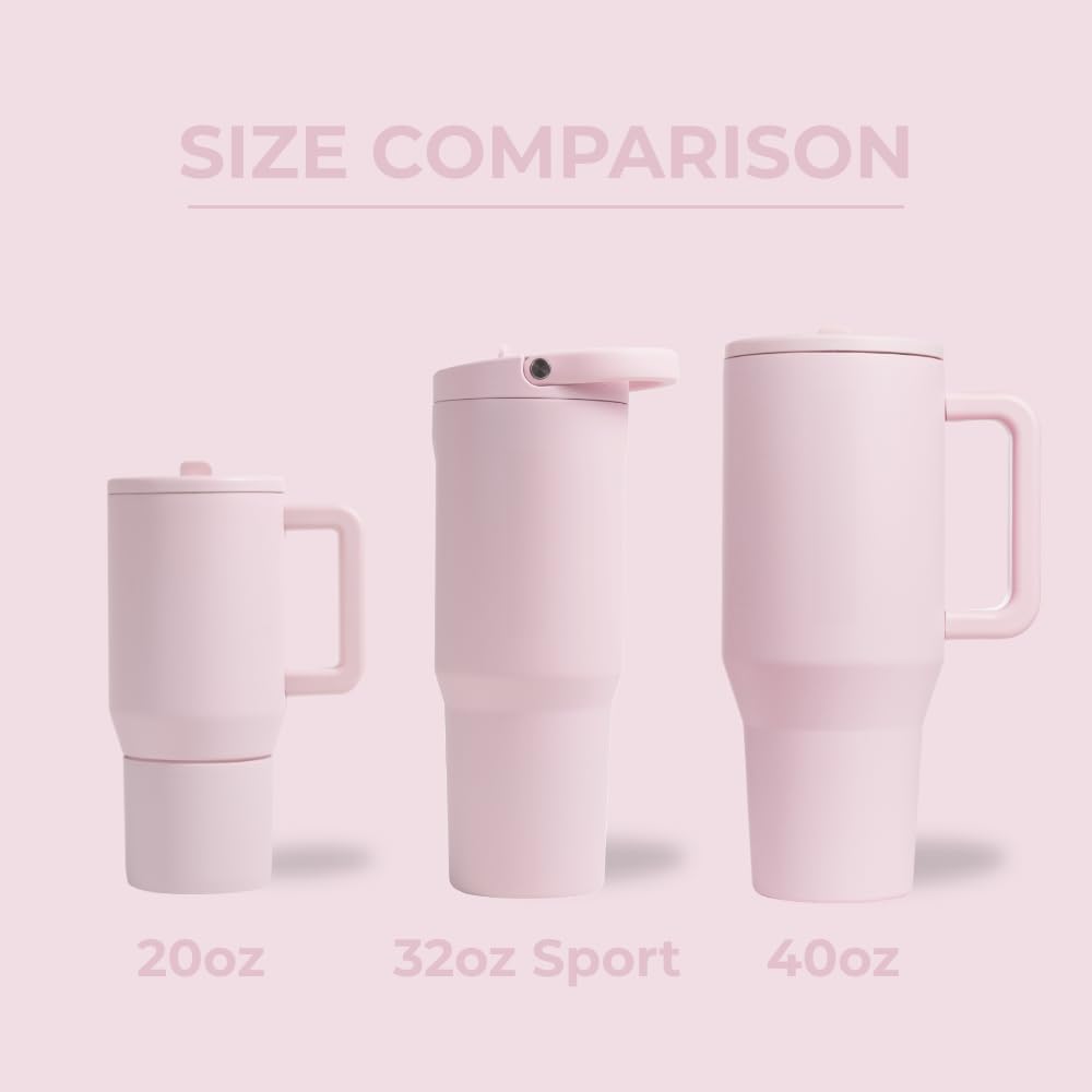 HydroJug Sport - Stainless Steel Tumbler with Straw, Vacuum Insulated, 40oz Leakproof Water Bottle, Ergonomic Design, Reusable, Dishwasher Safe, Rubber Base, Durable for Gym or Outdoors, Sage