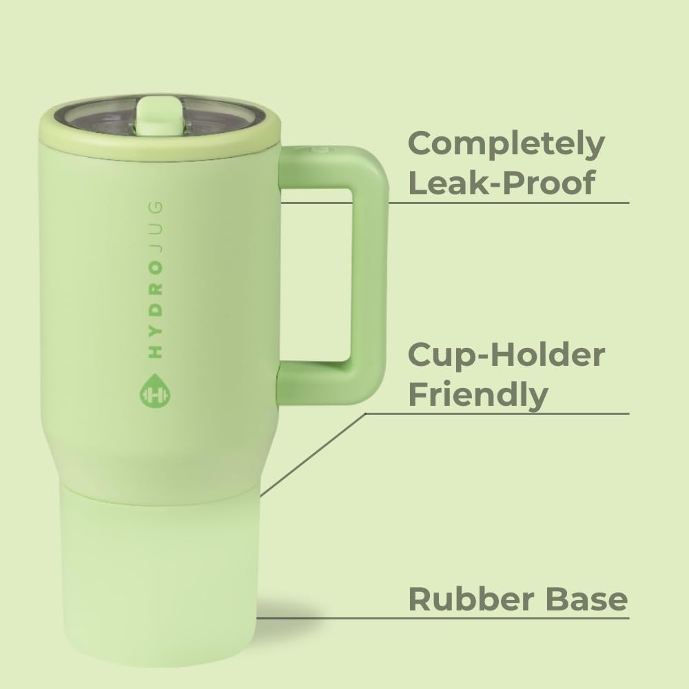HydroJug Kids - 20 oz Insulated Kids Water Bottle with Flip Straw & Handle | Leak-Proof & Durable | Perfect for School, Sports, Lunch, Travel & Camp, Primrose
