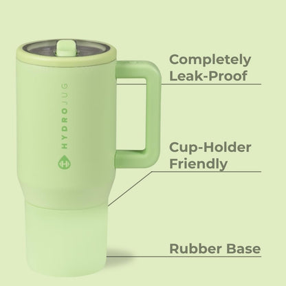 HydroJug Kids - 20 oz Insulated Kids Water Bottle with Flip Straw & Handle | Leak-Proof & Durable | Perfect for School, Sports, Lunch, Travel & Camp, Primrose