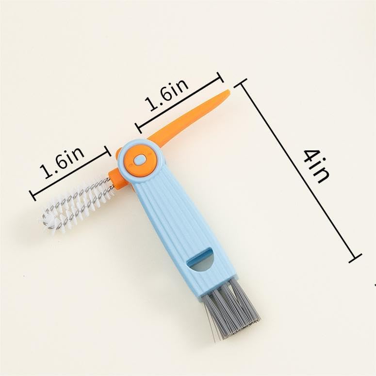 Chemimoso 3 in 1 Cup Lid Gap Cleaning Brush Set, Multifunctional Water Baby Bottle Cleaning Tools, Home Kitchen Crevice Cleaning Tools, 3Pcs