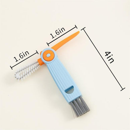 Chemimoso 3 in 1 Cup Lid Gap Cleaning Brush Set, Multifunctional Water Baby Bottle Cleaning Tools, Home Kitchen Crevice Cleaning Tools, 3Pcs