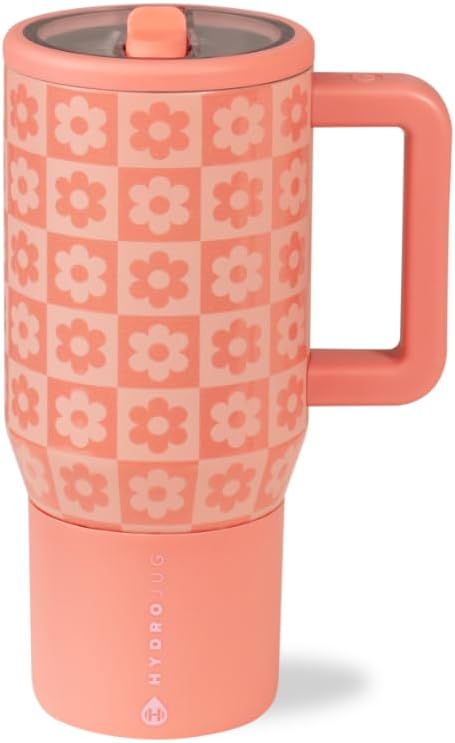 HydroJug Kids - 20 oz Insulated Kids Water Bottle with Flip Straw & Handle | Leak-Proof & Durable | Perfect for School, Sports, Lunch, Travel & Camp, Primrose