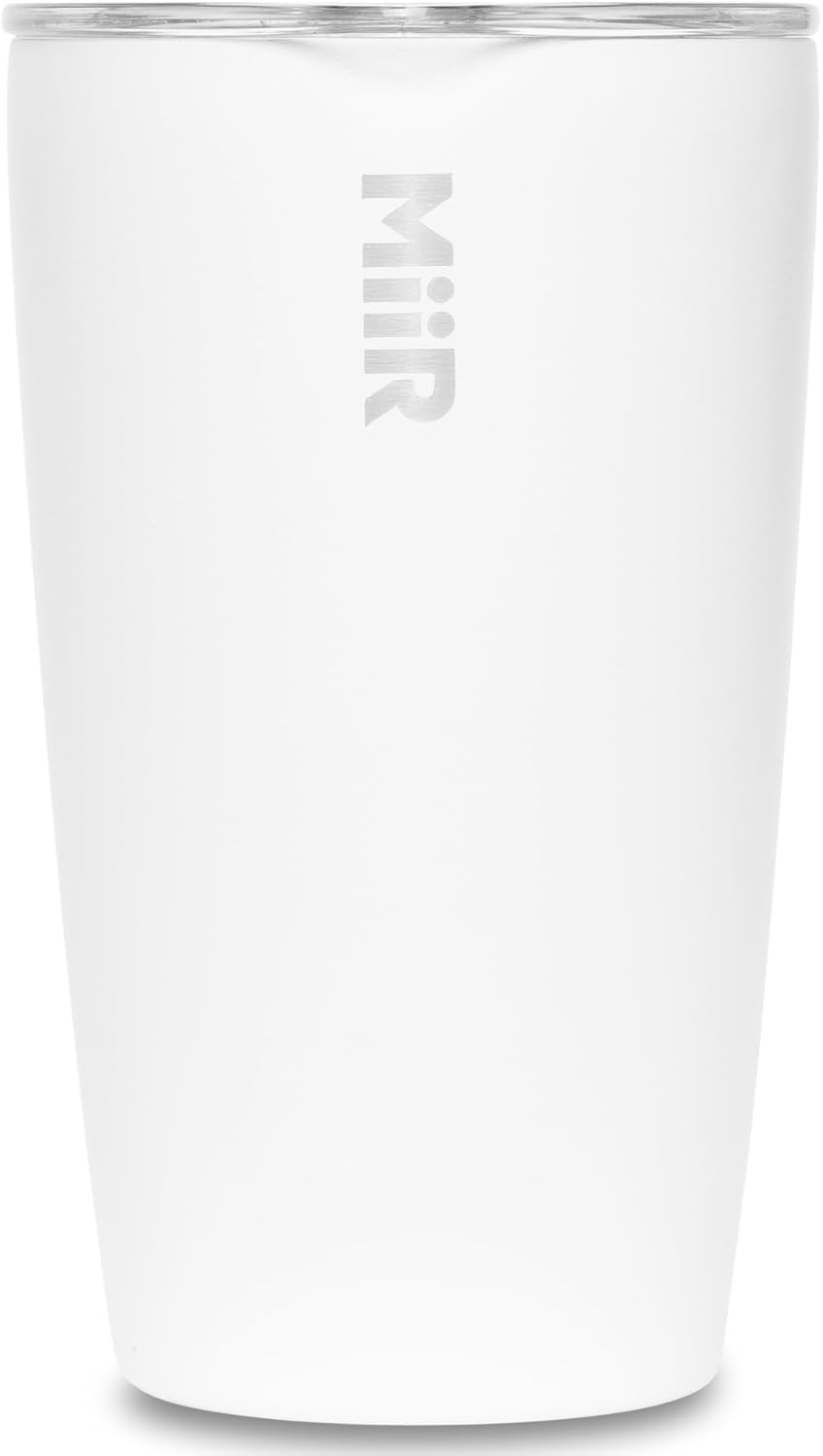 MiiR Tumbler, 12oz Insulated Stainless Steel with Press Fit Slide Lid – Splash Proof Design, Holds Hot & Cold Beverages, Stylish & Functional Cup Holder Compatible