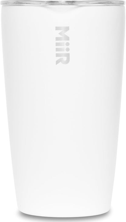 MiiR Tumbler, 12oz Insulated Stainless Steel with Press Fit Slide Lid – Splash Proof Design, Holds Hot & Cold Beverages, Stylish & Functional Cup Holder Compatible