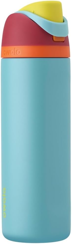 Owala FreeSip Insulated Stainless Steel Water Bottle with Straw, BPA-Free Sports Water Bottle, Great for Travel, 32 Oz, Denim