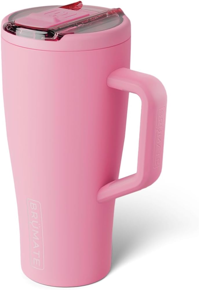 BrüMate Era Flip 30oz Tumbler with 100% Leakproof Covered Straw Lid | Hygienic Covered Straw | Insulated Stainless Steel Water Bottle with Handle | Cup Holder Friendly | BPA-Free (Sage)