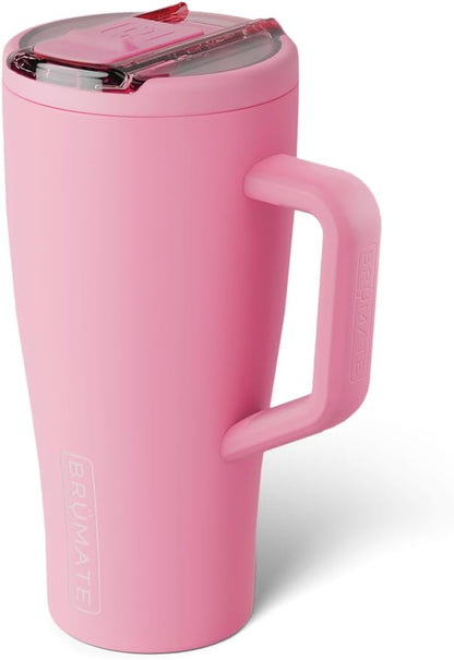 BrüMate Era Flip 30oz Tumbler with 100% Leakproof Covered Straw Lid | Hygienic Covered Straw | Insulated Stainless Steel Water Bottle with Handle | Cup Holder Friendly | BPA-Free (Sage)