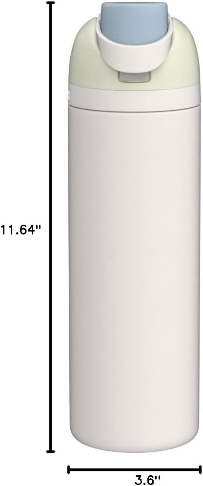 Owala FreeSip Insulated Stainless Steel Water Bottle with Straw, BPA-Free Sports Water Bottle, Great for Travel, 32 Oz, Denim
