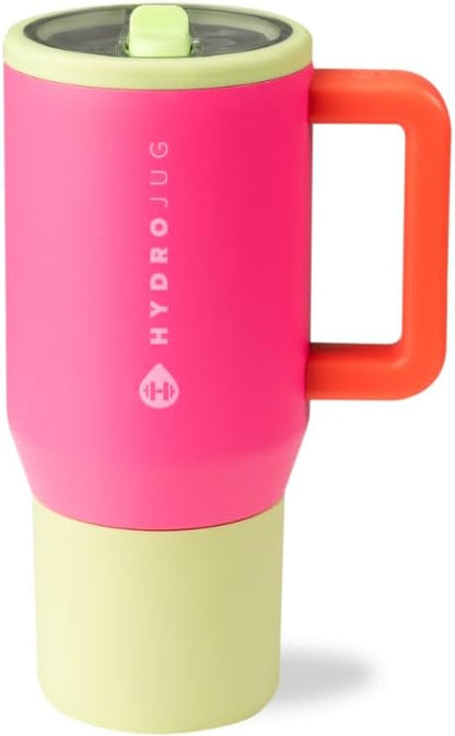 HydroJug Kids - 20 oz Insulated Kids Water Bottle with Flip Straw & Handle | Leak-Proof & Durable | Perfect for School, Sports, Lunch, Travel & Camp, Primrose