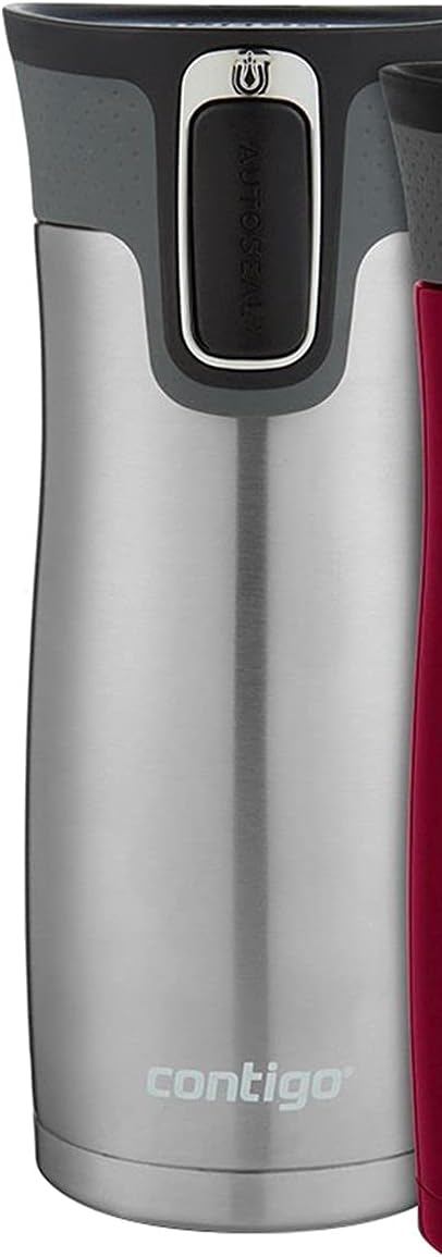 Contigo AUTOSEAL West Loop Vacuum-Insulated Stainless Steel Travel Mug with Easy-Clean Lid 12 oz Blueberry