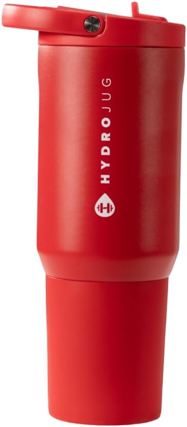HydroJug Sport - Stainless Steel Tumbler with Straw, Vacuum Insulated, 40oz Leakproof Water Bottle, Ergonomic Design, Reusable, Dishwasher Safe, Rubber Base, Durable for Gym or Outdoors, Sage