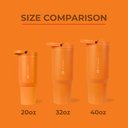 HydroJug Sport - Stainless Steel Tumbler with Straw, Vacuum Insulated, 40oz Leakproof Water Bottle, Ergonomic Design, Reusable, Dishwasher Safe, Rubber Base, Durable for Gym or Outdoors, Sage