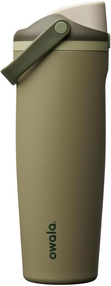 Owala FreeSip Sway Insulated Stainless Steel Water Bottle with Two-Way Spout, Built-In Straw and Bucket Handle, Made for Travel, School, and Sports, 30oz, BPA Free, Leak Proof, Daybreak