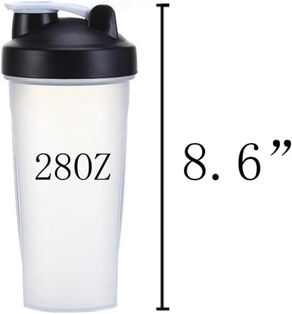otylzto 2 Pack 28 oz Shaker Bottles for Protein Mixes, Protein Shaker Bottle with Stainless Steel Whisk Ball, Shaker Cup, Protein Bottle, Protein Shake Bottles