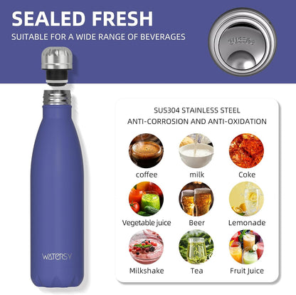 Stainless Steel water bottle,17oz Insulated Water Bottles