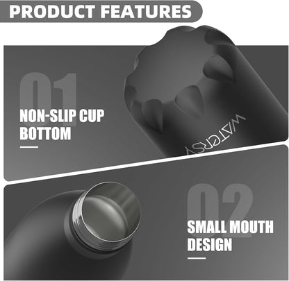 Stainless Steel water bottle,17oz Insulated Water Bottles