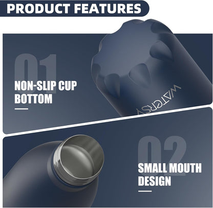 Stainless Steel water bottle,17oz Insulated Water Bottles
